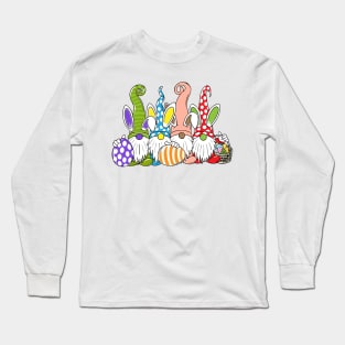 Easter with my Gnomies Bunny Easter Eggs Hunting Long Sleeve T-Shirt